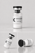 Kraveon Labs LL-37 5mg vial triptych with black caps