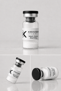 Kraveon Labs Selank / Semax Blend 20mg black-cap vial triptych