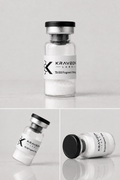 Kraveon Labs TB-500 Fragment 10mg black-cap vial triptych